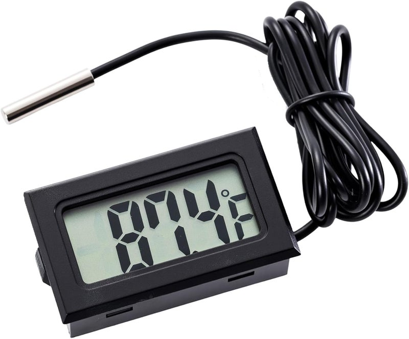 hiBCTR 10 Pieces of Digital LCD Thermometers, Temperature Digital LCD Refrigerator Thermometers, Water Temperature, with Probes, in Fahrenheit. - Image 5