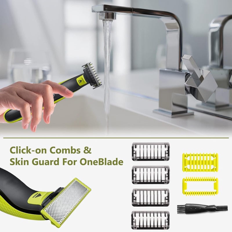 Excefore One Blade Guards, Hair Guards Comb for One Blade Hybrid Electric Shaver QP2520 QP2530 QP2620 QP2630 QP6510 QP6520 - Guide Comb 1/2/3/5 MM Beard Trimmer Guards Replacement - Image 5