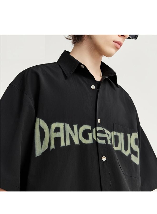 Mei Stylish Unisex Casual Button-down Trucker Jacket Shirt  - Image 3