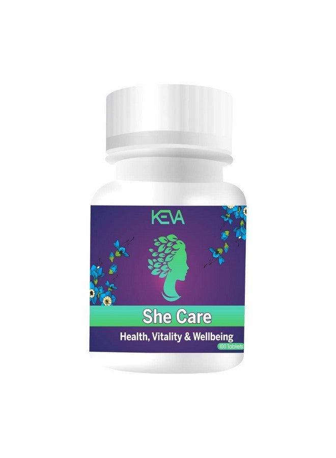 Keva Keva Pure Herbs She Care Tablets | Women's Wellness | Hormonal Balance Supplement - 100 tablets For Bone Health & Joint Support  - Image 1