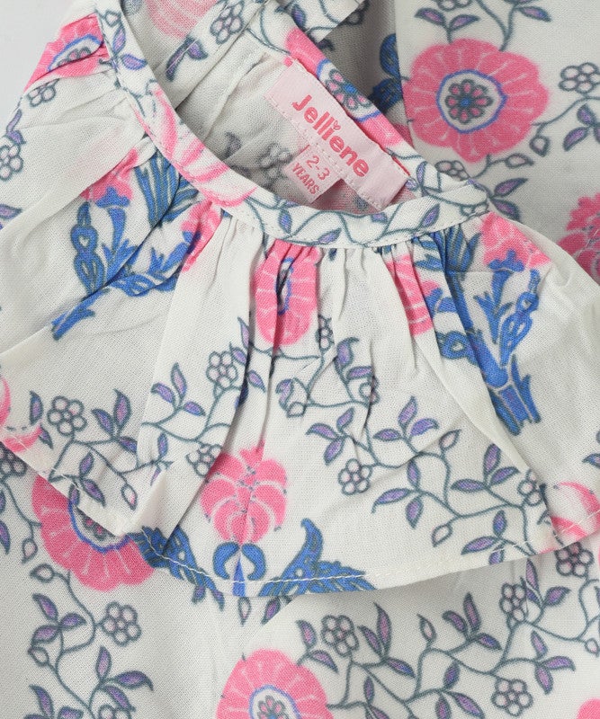 Jelliene BLOSSOM BREEZE FLORAL RUFFLE TOP - Image 3