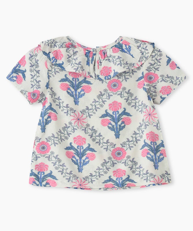 Jelliene BLOSSOM BREEZE FLORAL RUFFLE TOP - Image 2