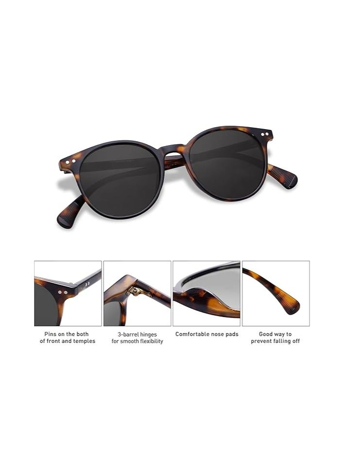 Generic Small Round Classic Polarized Sunglasses for Women Men Vintage Style UV400 Lens  - Image 3