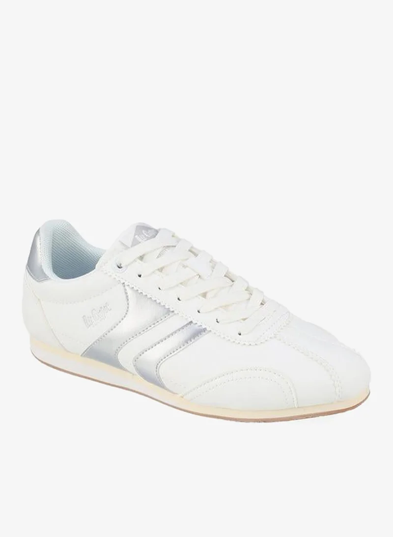Lee Cooper WHITE Lace-Up Ankle School Sneakers for Women | Best Price UAE