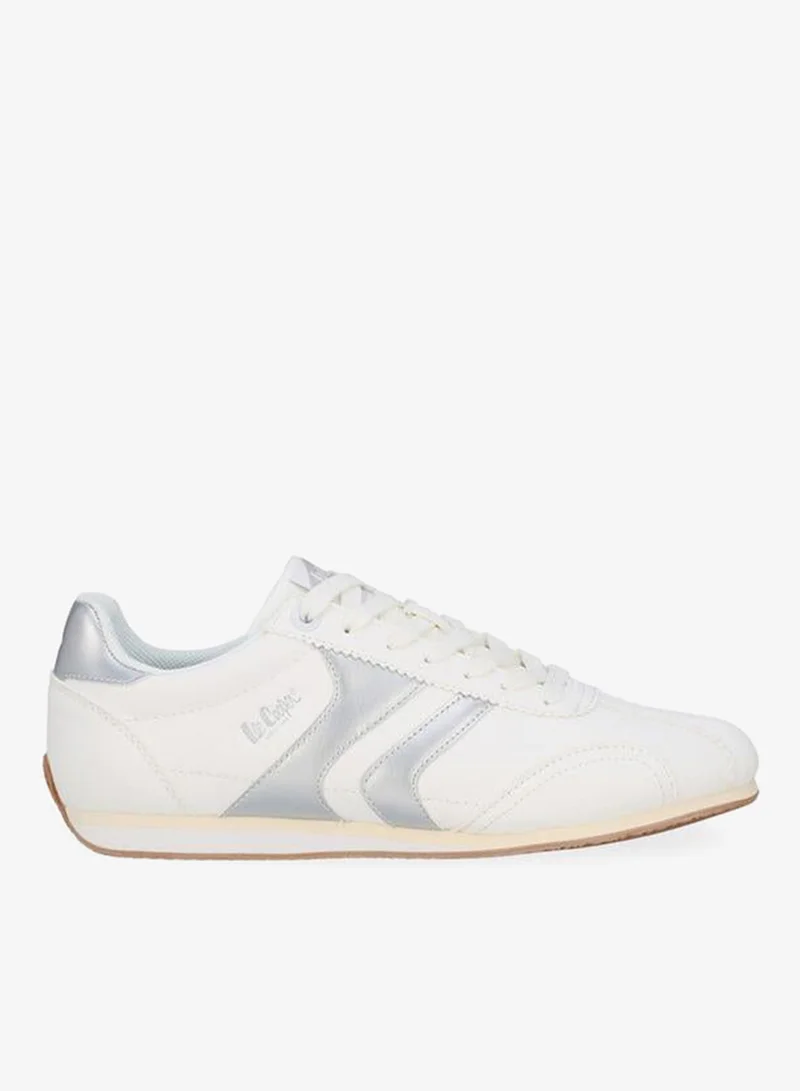 Lee Cooper WHITE Lace-Up Ankle School Sneakers for Women | Best Price UAE