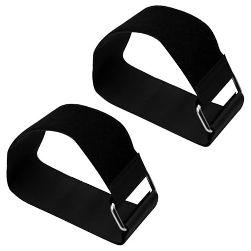 Gosknor 2pcs Ellipse Leg Exerciser Machine Pedal Straps, Traction Bands for Under Desk Elliptical Peddler Foot Exercises Machine Band Replacement for Seniors Fitness Home Office Accessories - Image 1