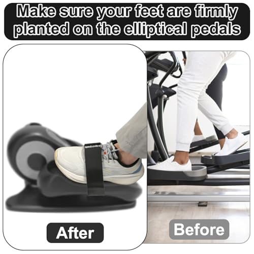 Gosknor 2pcs Ellipse Leg Exerciser Machine Pedal Straps, Traction Bands for Under Desk Elliptical Peddler Foot Exercises Machine Band Replacement for Seniors Fitness Home Office Accessories - Image 5