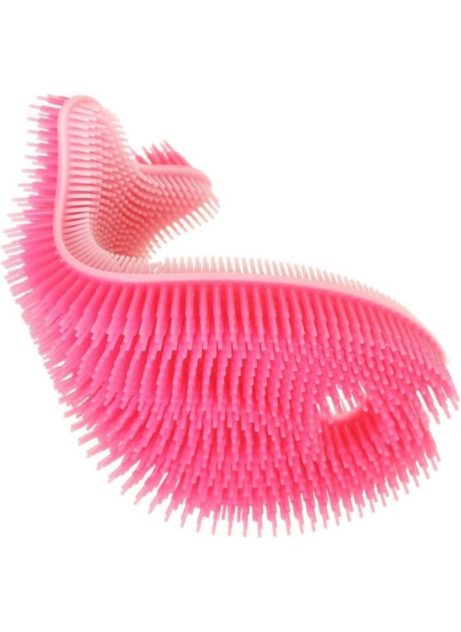 Innobaby Innobaby Bathin' Smart Silicone Fish Antimicrobial Bath Scrub, Light Pink/Fuchsia  - Image 1
