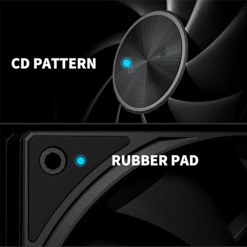 upHere 360mm All-in-One Computer Case Fan with PWM 4-Pin Interface High Performance Cooling Low Noise for Enhanced PC Cooling U3K3 - Image 4