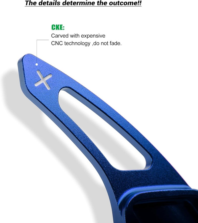 CKE Blue Paddle Shifter Extension Cover Trims for Honda Civic, Accord, CR-V, and Pilot (2023-2025) - Image 4