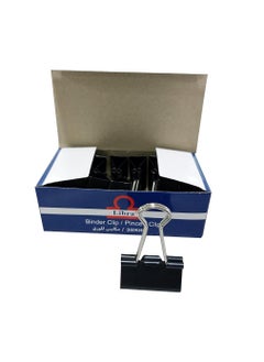 Libra Libra Binder Clip 12 Pieces Set, 32 mm Size  - Image 3