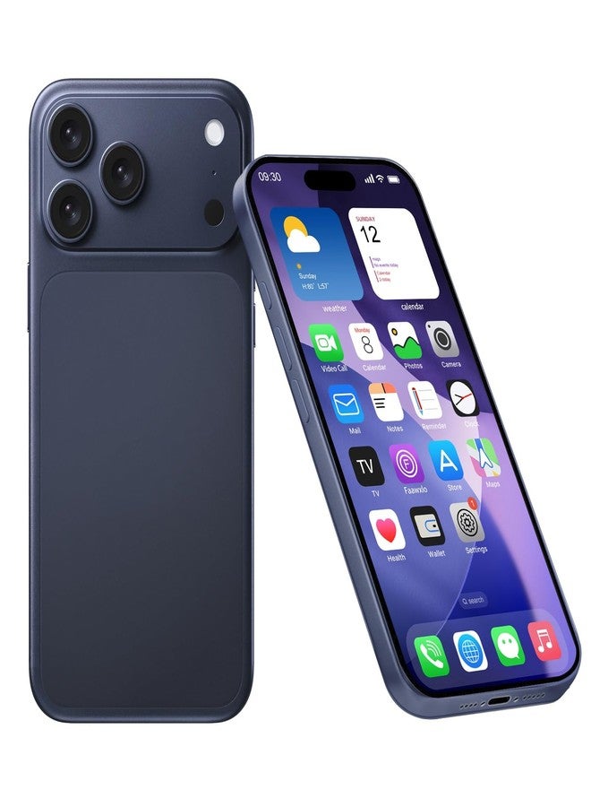Faawxlo Fake Phone Dummy PropPhone, BlackScreen Decoy PhonePear PhoneNon-Working Phone17Air 17Pro Max, DisplayPhone Look Like Real Phonepro max 17 (17Pro,Deep Blue,The Screen is Printed with Patterns) - Image 1