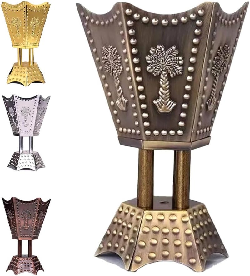 MARK STORE Bakhoor Incense Burner Electric, Mabkhara, Madkhan Oud Burner, Assorted Color (Assorted Hexagonal) - Image 1