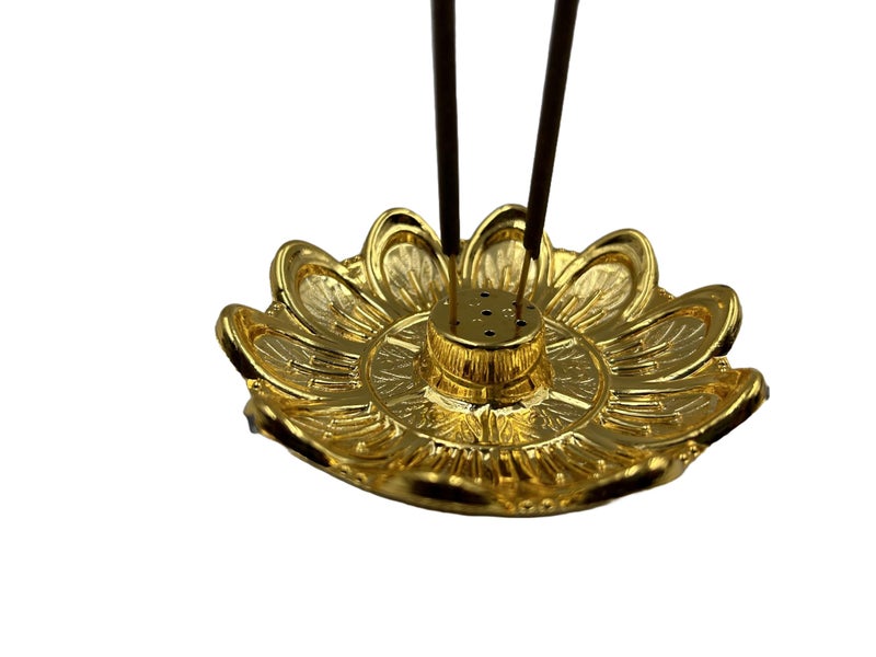 Self Lub Incense Burner, Incense Holder for Sticks - Agarbatti Stand Incense Holder for Home Pooja, Office, Mandir (Flower) - Image 2