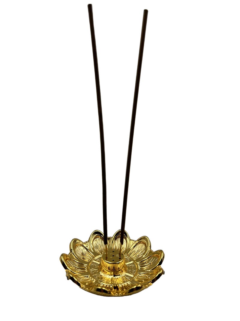 Self Lub Incense Burner, Incense Holder for Sticks - Agarbatti Stand Incense Holder for Home Pooja, Office, Mandir (Flower) - Image 4