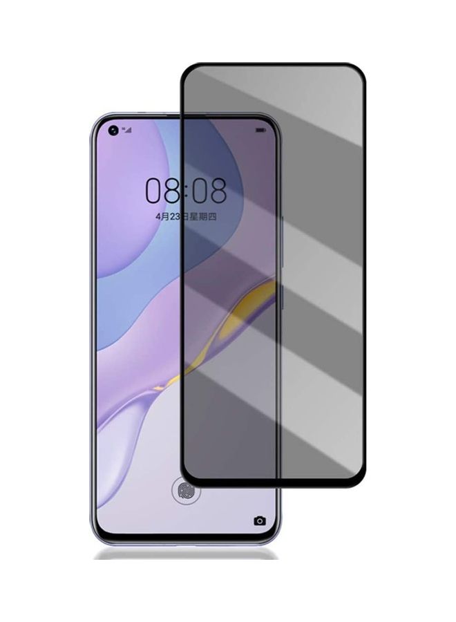 NIBEMINENT Tempered Glass Screen Protector For Huawei nova 7 5G Clear/Black - Image 1