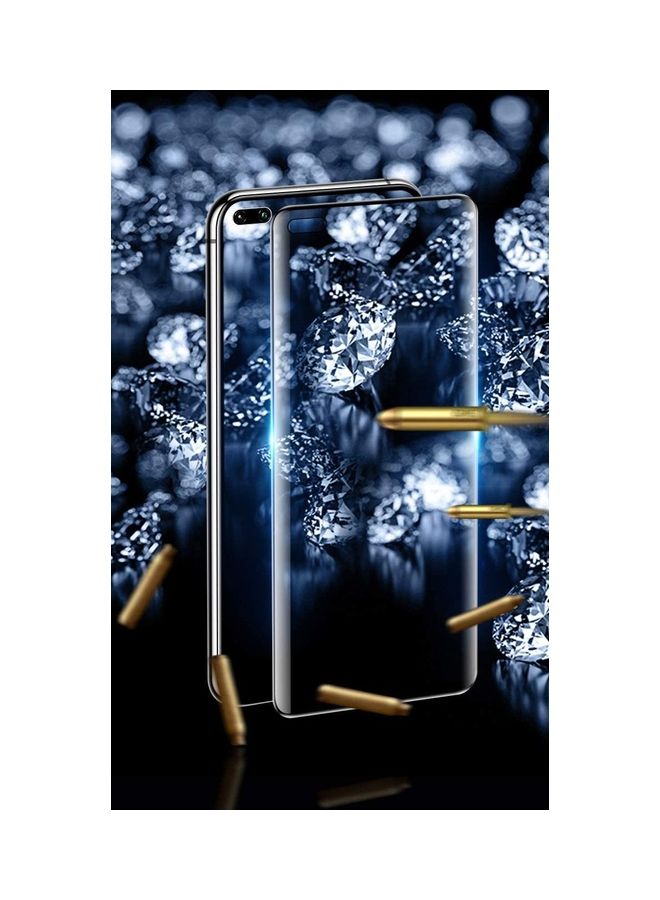 NIBEMINENT Tempered Glass Screen Protector For Huawei nova 7 5G Clear/Black - Image 3