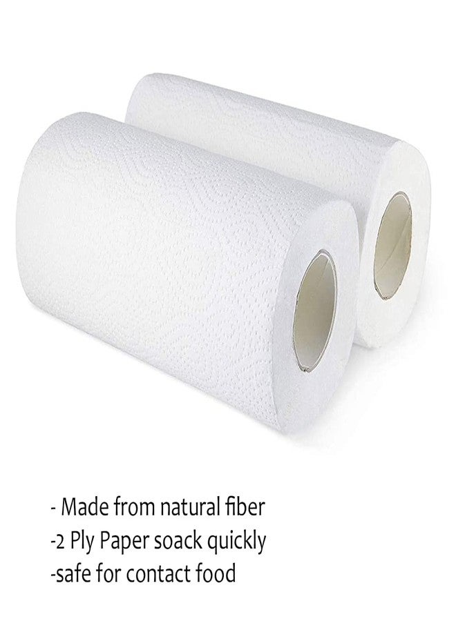 Biogreen Kitchen Tissue/Towel 2 Ply Kitchen Tissue/Towel Paper Roll For Cleaning, Dusting, Surface, Counter, Cookware And Appliances (Pack of 2) - Image 4