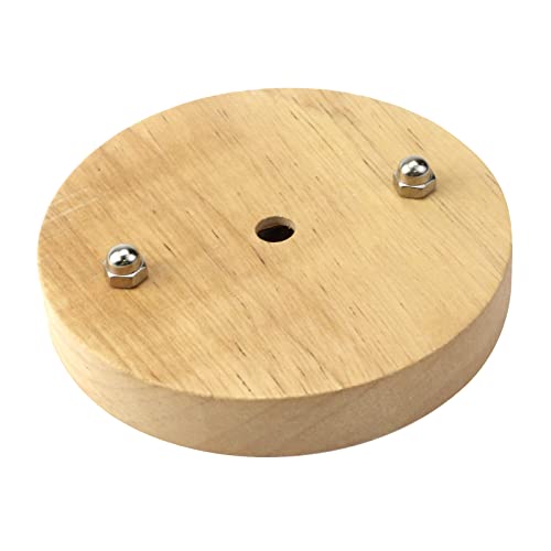 Meprotal Wooden Light Canopy Kit, Chandelier Ceiling Light Plate with Hanging Plate, Modern DIY Solid Wood Display Lamp Base 4.7inch - Image 1