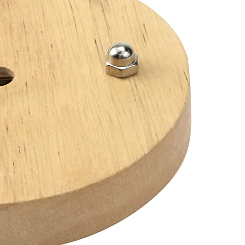 Meprotal Wooden Light Canopy Kit, Chandelier Ceiling Light Plate with Hanging Plate, Modern DIY Solid Wood Display Lamp Base 4.7inch - Image 5