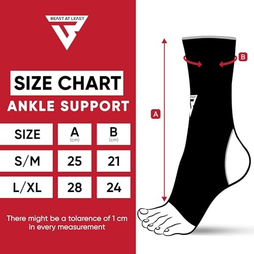 Beast AT Least Muay Thai Ankle Wrap for Martial Arts – Durable and Reliable Boxing Gear for Men & Women – Ankle Wrap for Kick Boxing, MMA & Combat Sports (White, L/XL) - Image 5