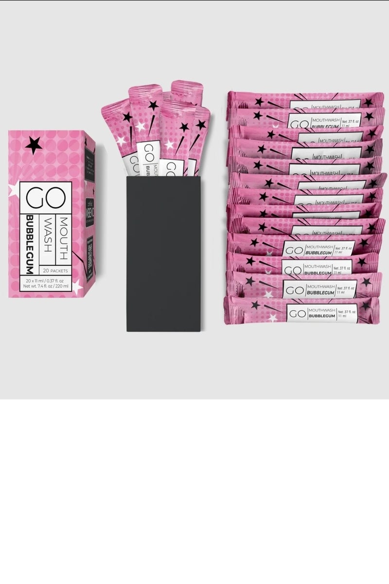 Go Mouthwash MOUTH WASH BUBBLEGUM 20X11ML(20PACKETS) - Image 2