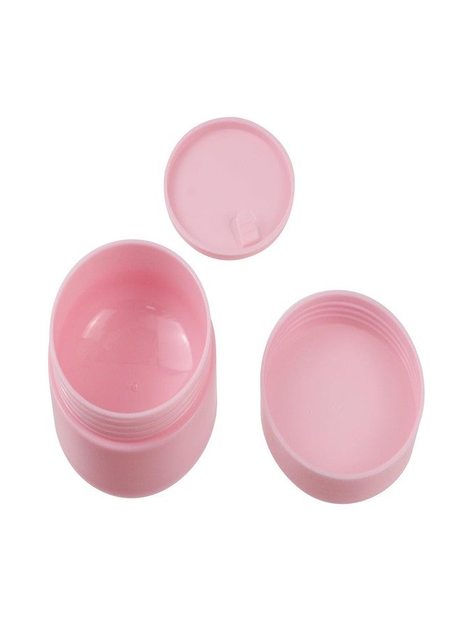 Nicerity 4Pcs Travel Containers Plastic Cream Jars 50ml Small Plastic Travel Size Containers with Lid for Lotion Makeup Cosmetics (Pink) - Image 2