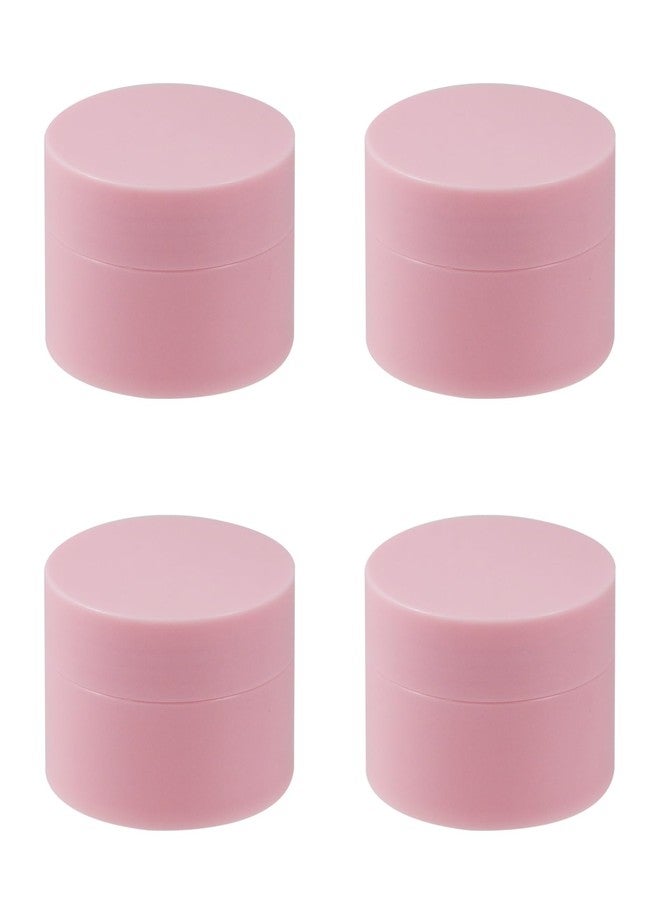 Nicerity 4Pcs Travel Containers Plastic Cream Jars 50ml Small Plastic Travel Size Containers with Lid for Lotion Makeup Cosmetics (Pink) - Image 1