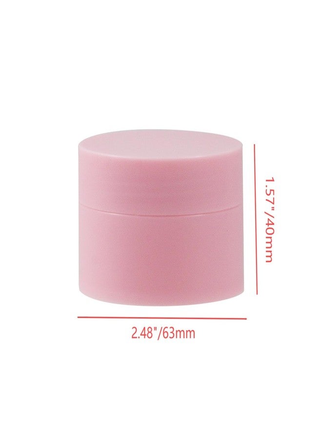 Nicerity 4Pcs Travel Containers Plastic Cream Jars 50ml Small Plastic Travel Size Containers with Lid for Lotion Makeup Cosmetics (Pink) - Image 4