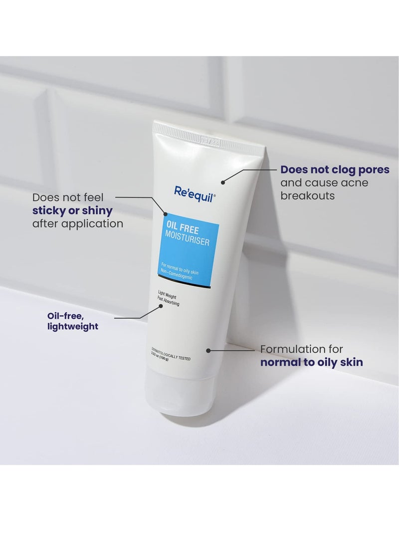 RE' EQUIL Oil Free Moisturiser for Normal Oily & Combination Skin 100g - Image 5