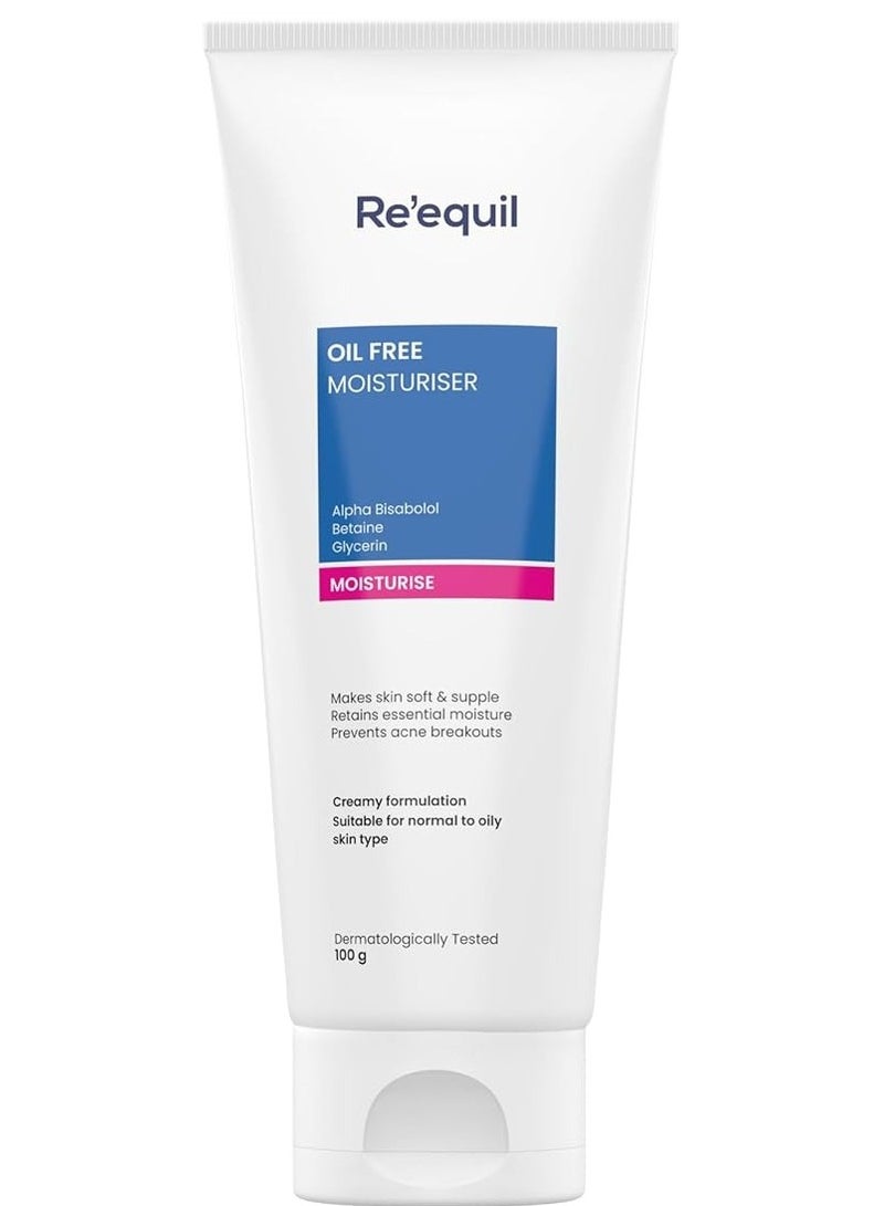 RE' EQUIL Oil Free Moisturiser for Normal Oily & Combination Skin 100g - Image 1