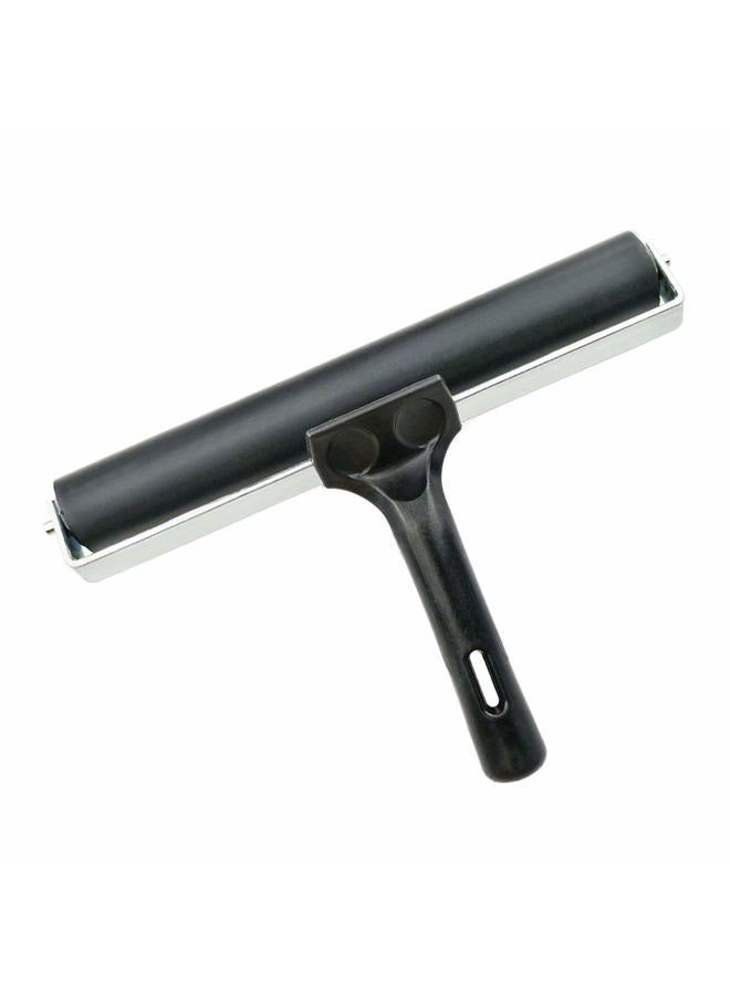 Hamineler 7.9'' Rubber Brayer Rubber Roller Glue Roller for Anti Skid Tape Construction Tools, Printmaking, Inking and Gluing Applications - Image 1