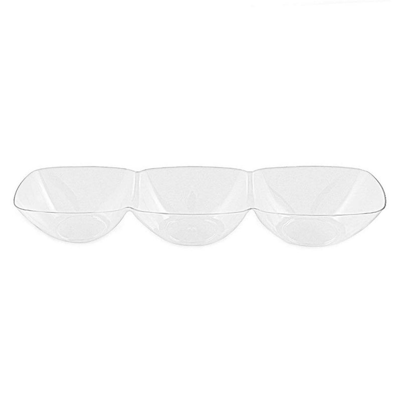 كايا Kaya Premium Clear Clear Straphular 3 -Hole Mini Plantial Bowls (حزمة من 10) - الأنيقة المتينة والمثالية للحفلات - مثالية للمقبلات والتذوق - Image 1