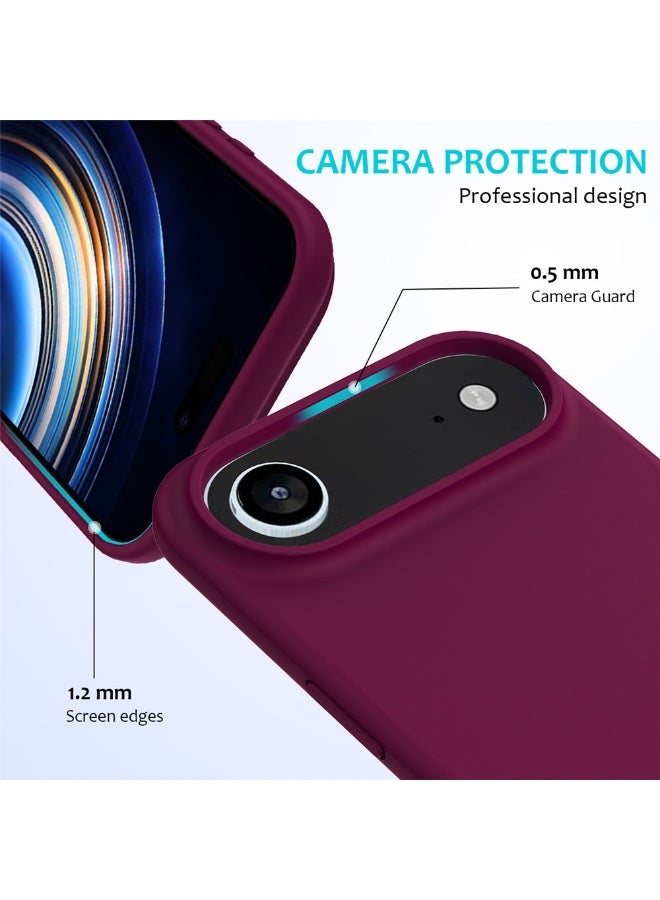 BORTONY iPhone 17 Air Cover Jelly Silicone Slim Cover for iPhone 17 Air with Inside Microfiber Lining Shockproof Protective Phone Case for iPhone 17 Air 6.6 inch - Image 3