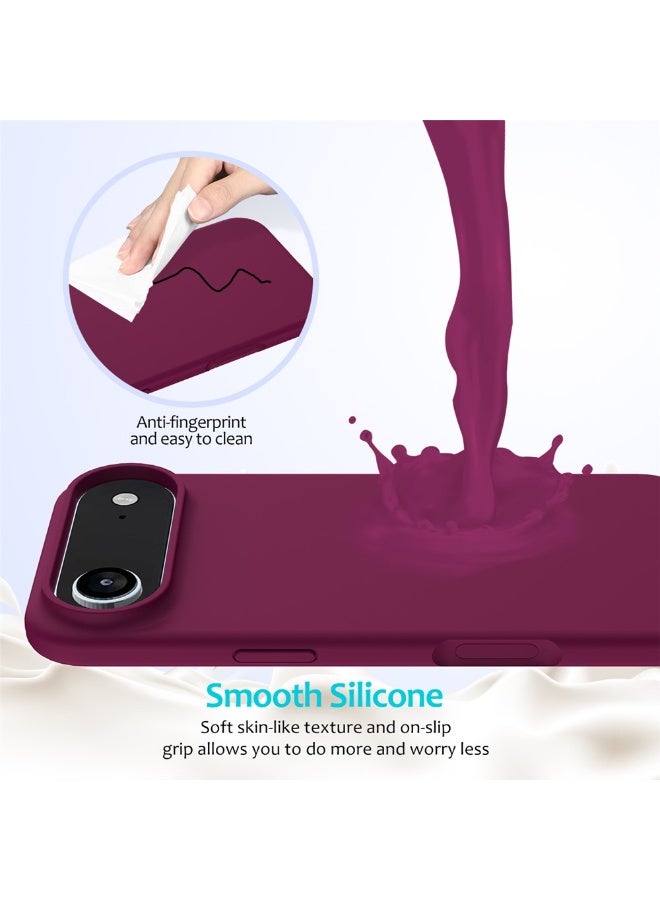 BORTONY iPhone 17 Air Cover Jelly Silicone Slim Cover for iPhone 17 Air with Inside Microfiber Lining Shockproof Protective Phone Case for iPhone 17 Air 6.6 inch - Image 4