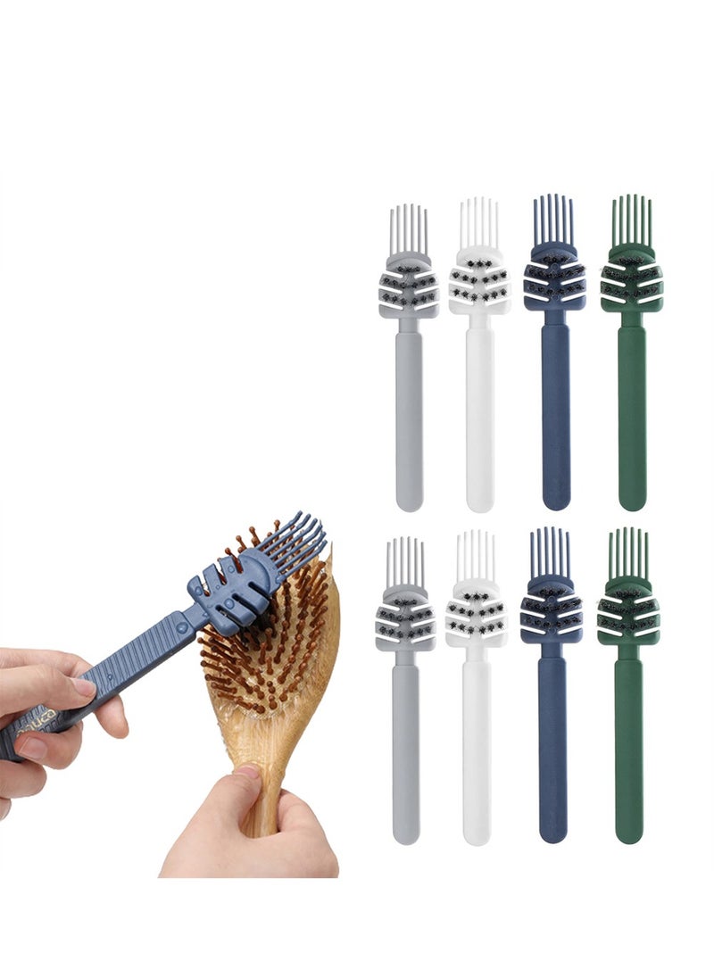 SYOSI - Hair Brush Cleaner, 8 Pack Hairbrush Comb Cleaner Tool, 2-in-1 Comb Cleaner, Hair Brush Cleaning Tool Rake, for Removing Hair Dust Home and Salon Use, 4 Colors - Image 1
