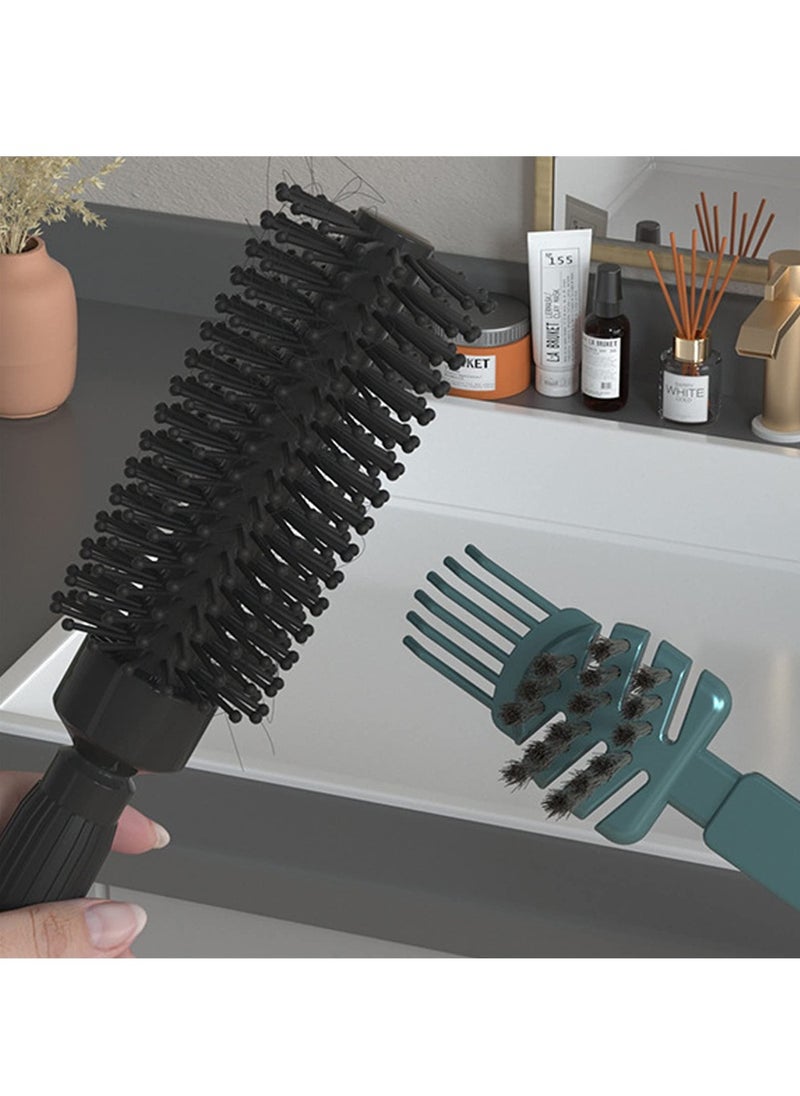 SYOSI - Hair Brush Cleaner, 8 Pack Hairbrush Comb Cleaner Tool, 2-in-1 Comb Cleaner, Hair Brush Cleaning Tool Rake, for Removing Hair Dust Home and Salon Use, 4 Colors - Image 1