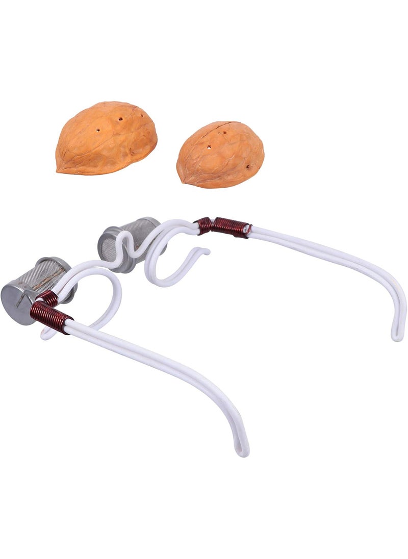 Healifty Healifty Eye Fatigue Tool Eye Walnut Shell Moxa Holder Burner Glasses Eye Frame Massage for Eye Fatigue Beauty Wrinkle Moxa Walnut 