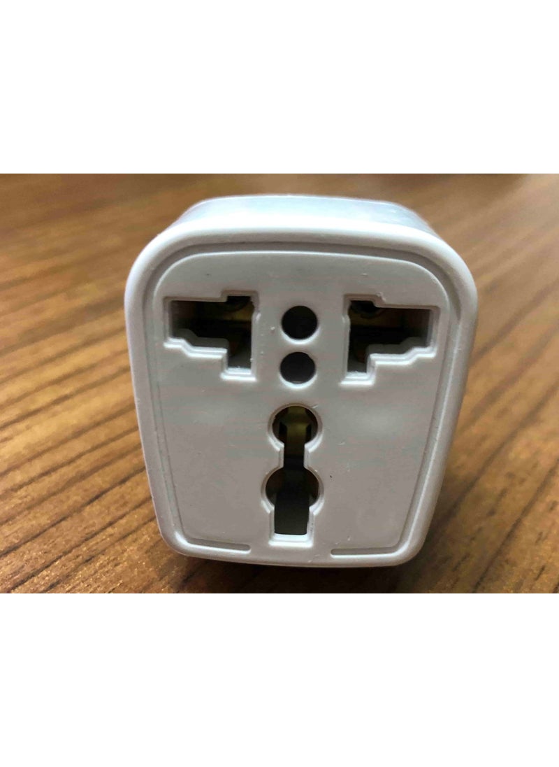 Axe Tools Ax Tools Universal Converter Socket American British Plug Converter Turkish Tipe Plug Converter Adapter Head White  - Image 2