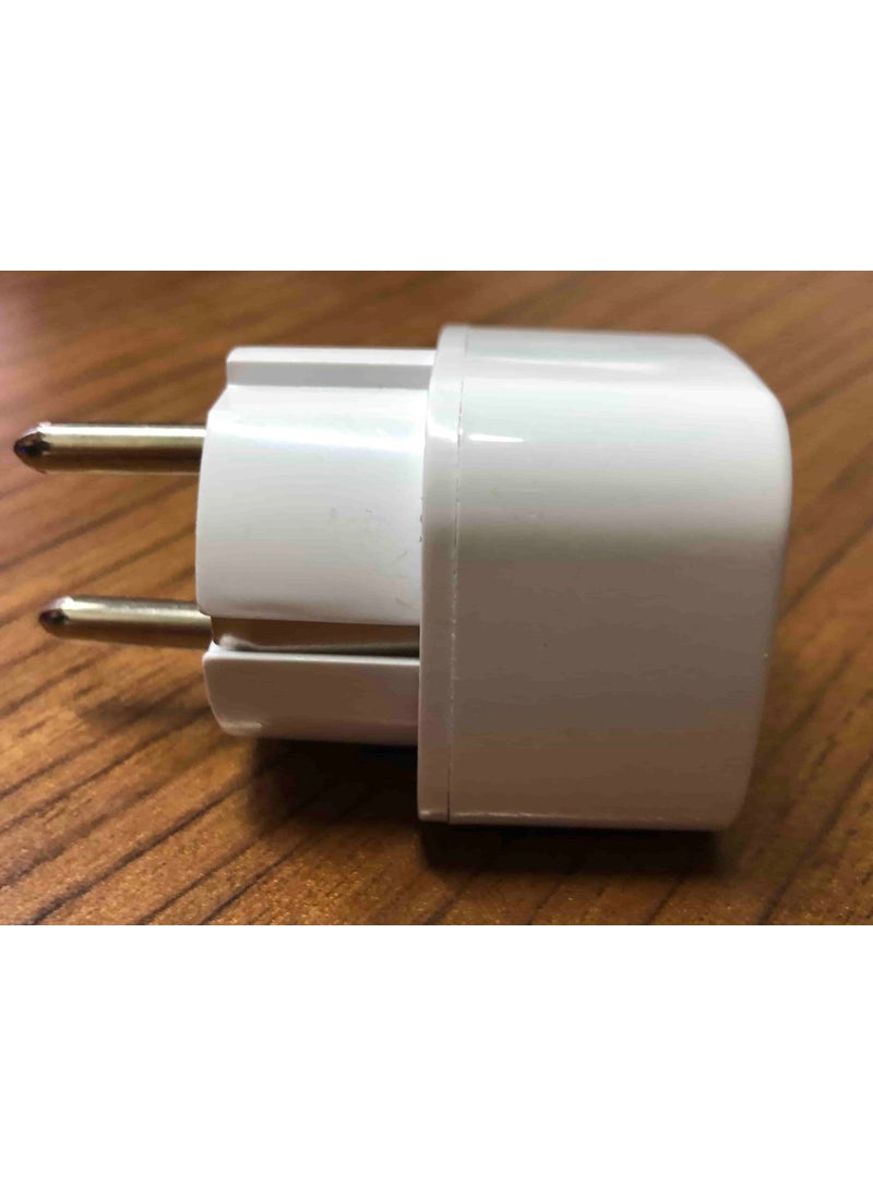 Axe Tools Ax Tools Universal Converter Socket American British Plug Converter Turkish Tipe Plug Converter Adapter Head White  - Image 3