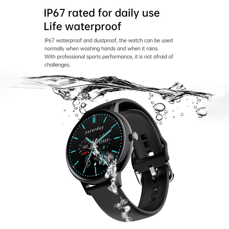 FW07 1.32''TFT Smart Sports Watch BT 5.0 Smartwatch Call Watch Intelligent Watch IP67-waterproof Fitness Tracker Multifunctional Watch Compatible for Android iOS - Image 3
