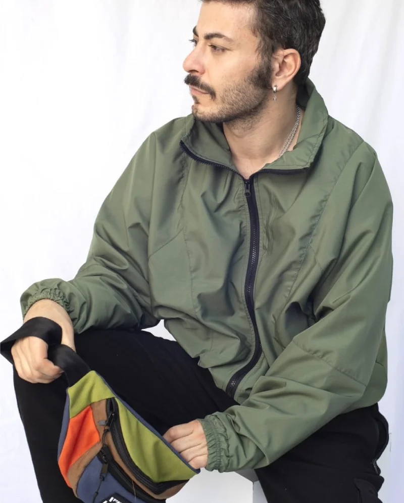 Vatkalimon Women's Men's Green Colored Bomber Jacket
