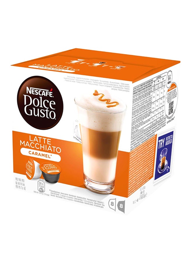 Nescafe Dolce Gusto Caramel Latte Macchiato Coffee Capsules 16grams Pack of 16 - Image 2