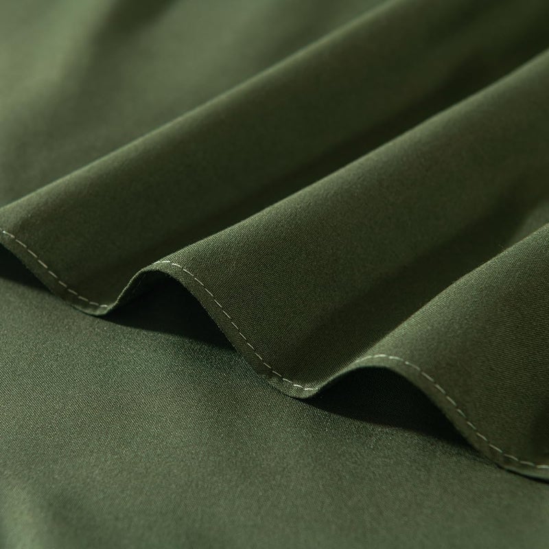 TSUTOMI Green Bed Skirt Full Size Ruffled Bed Skirt with Split Corners  Full Bed Skirt 16 Inch Drop  Full Size Bed Skirt Green for Ruffled Bed Skirt with Split Corners  Bed Skirt Full Size - Image 5