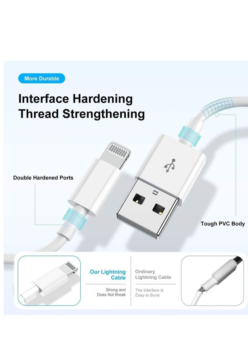 فلوينغ كابل شحن USB-A إلى Lightning بطول 1 متر، معتمد من Apple MFi، شحن سريع ومزامنة بيانات، متوافق مع iPhone 14/14 Plus/14 Pro/14 Pro Max، وسلسلة iPhone 13/12/11، وسلسلة iPhone XS/XR/X/8/7/6، وiPhone SE، وiPad - Image 4
