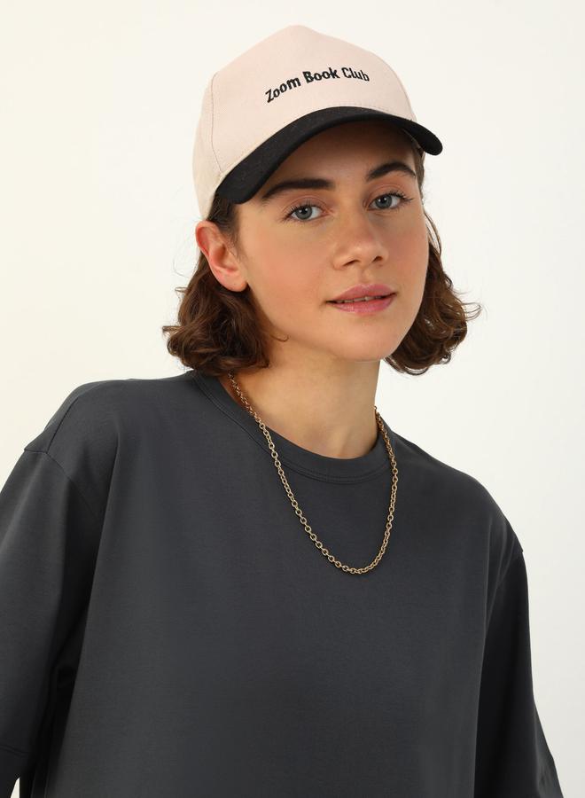 Benin by modanisa Gray Solid T-Shirt Maxi Dress - Image 5