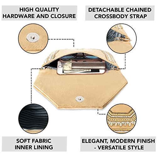 Aheli Clutch Purses Gift for Women Wedding Handmade Evening Handbags Party Bridal Clutch - Image 2
