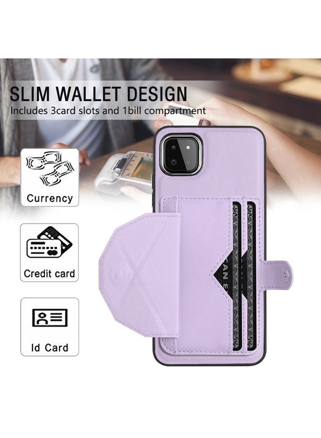 اس-توب جراب لهاتف Samsung Galaxy A22 5G، جراب جلدي مقاوم للصدمات مع حامل بطاقة - Image 4