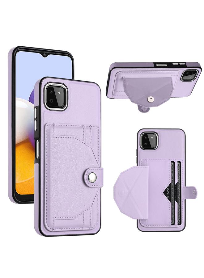 اس-توب جراب لهاتف Samsung Galaxy A22 5G، جراب جلدي مقاوم للصدمات مع حامل بطاقة - Image 1