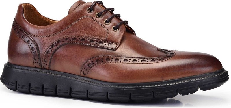 Nevzat Onay Genuine Leather Tan Casual Lace-Up Men's Shoes -11486-  - Image 1